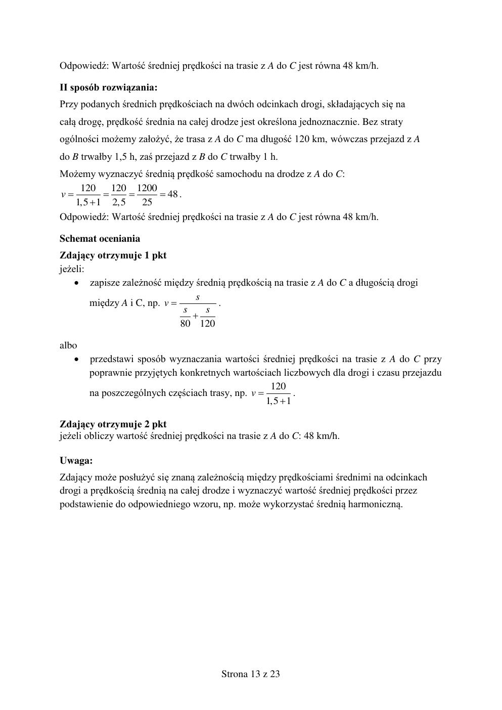 odpowiedzi - matematyka podstawowy - matura 2015 próbna-13