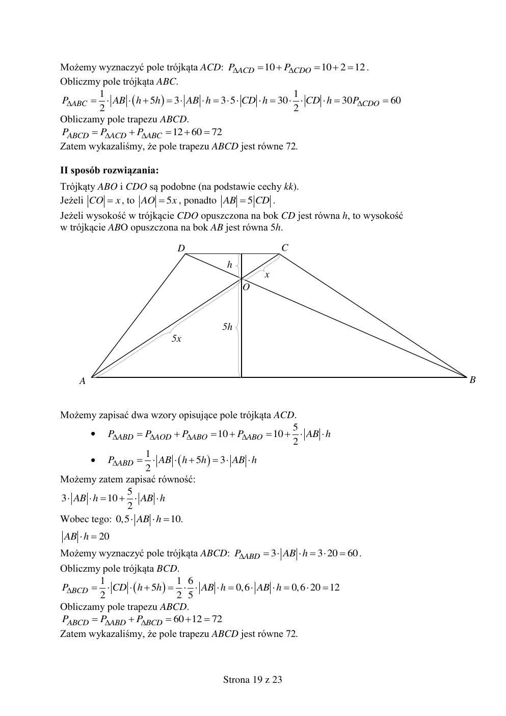 odpowiedzi - matematyka podstawowy - matura 2015 próbna-19