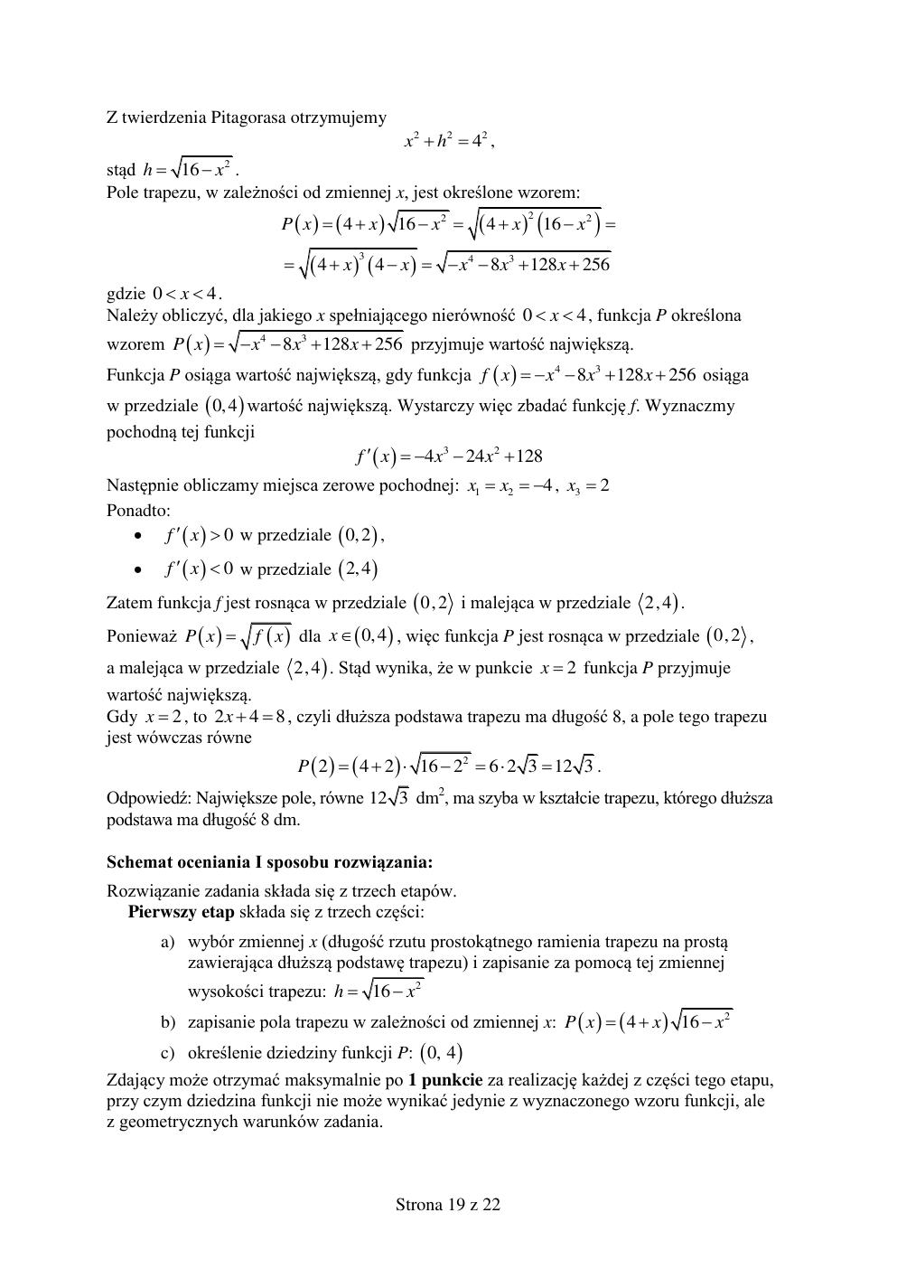 odpowiedzi - matematyka rozszerzony - matura 2015 próbna-19