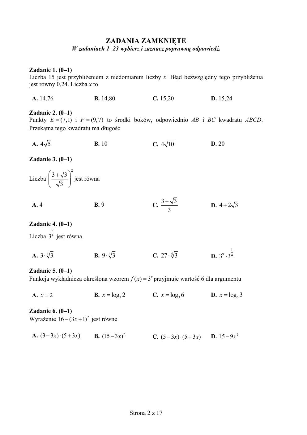 arkusz - matematyka podstawowy - matura 2015 przykładowa-02