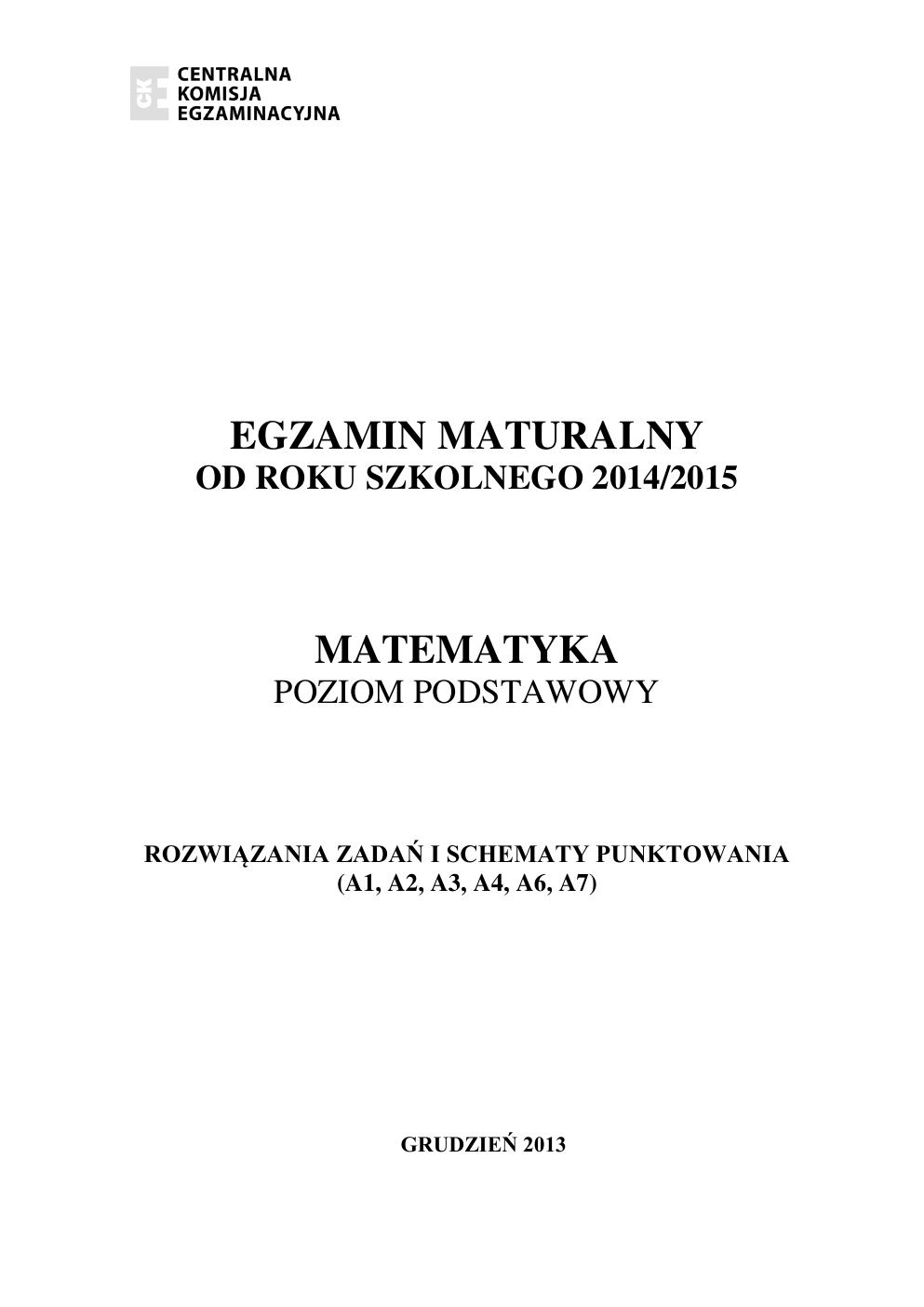 odpowiedzi - matematyka podstawowy - matura 2015 przykładowa-01