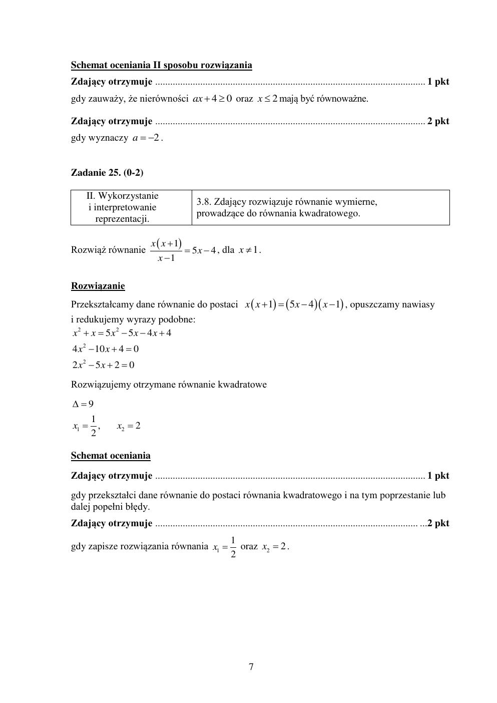 odpowiedzi - matematyka podstawowy - matura 2015 przykładowa-07