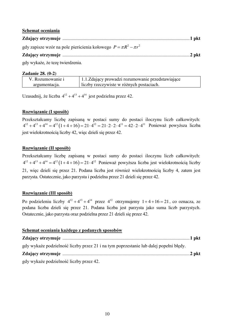 odpowiedzi - matematyka podstawowy - matura 2015 przykładowa-10