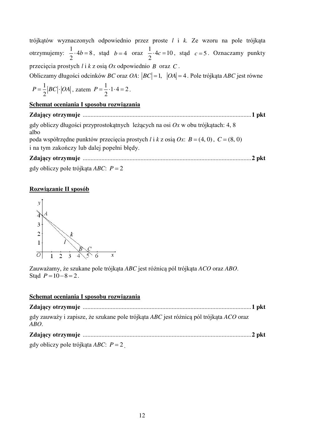 odpowiedzi - matematyka podstawowy - matura 2015 przykładowa-12