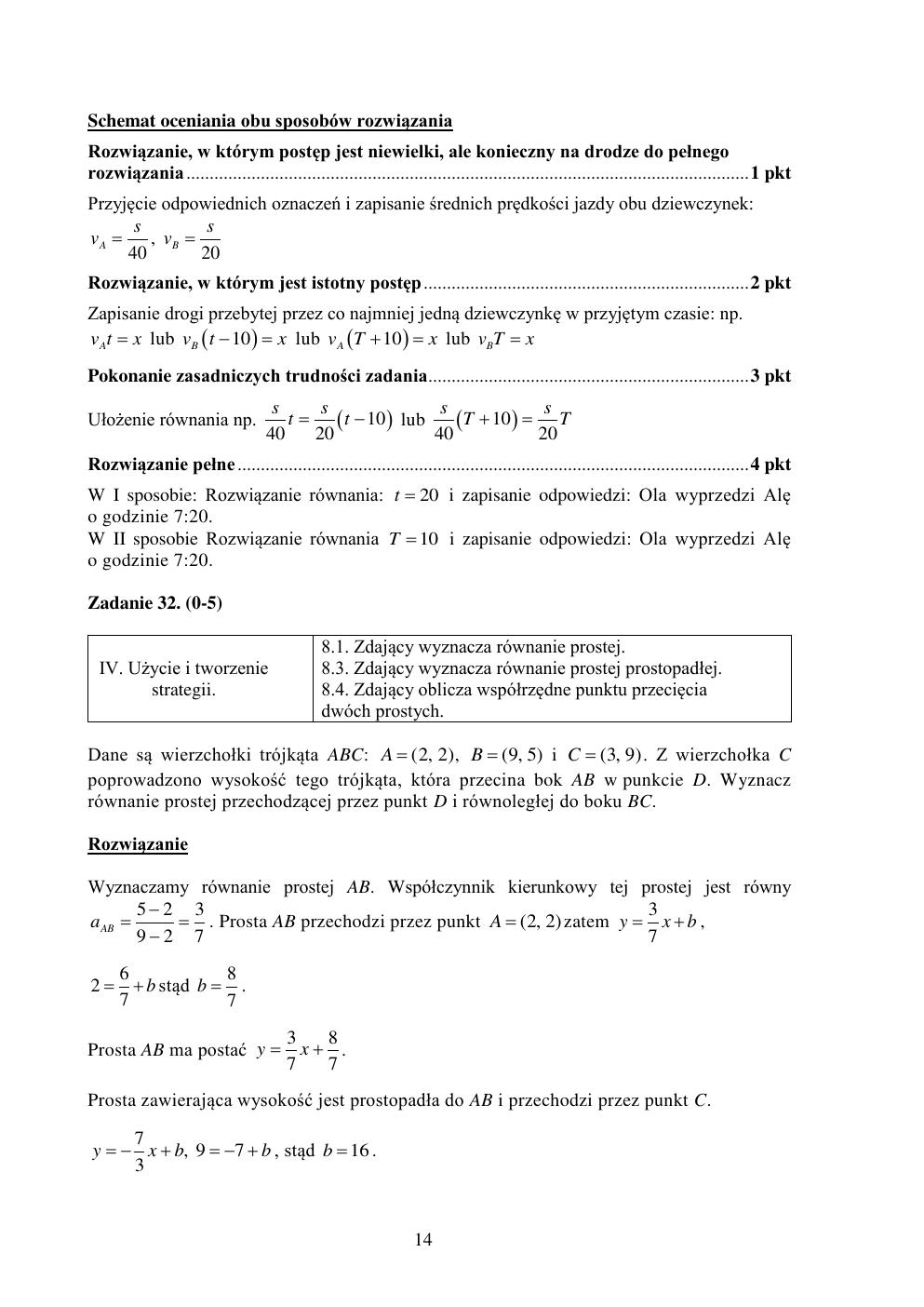 odpowiedzi - matematyka podstawowy - matura 2015 przykładowa-14