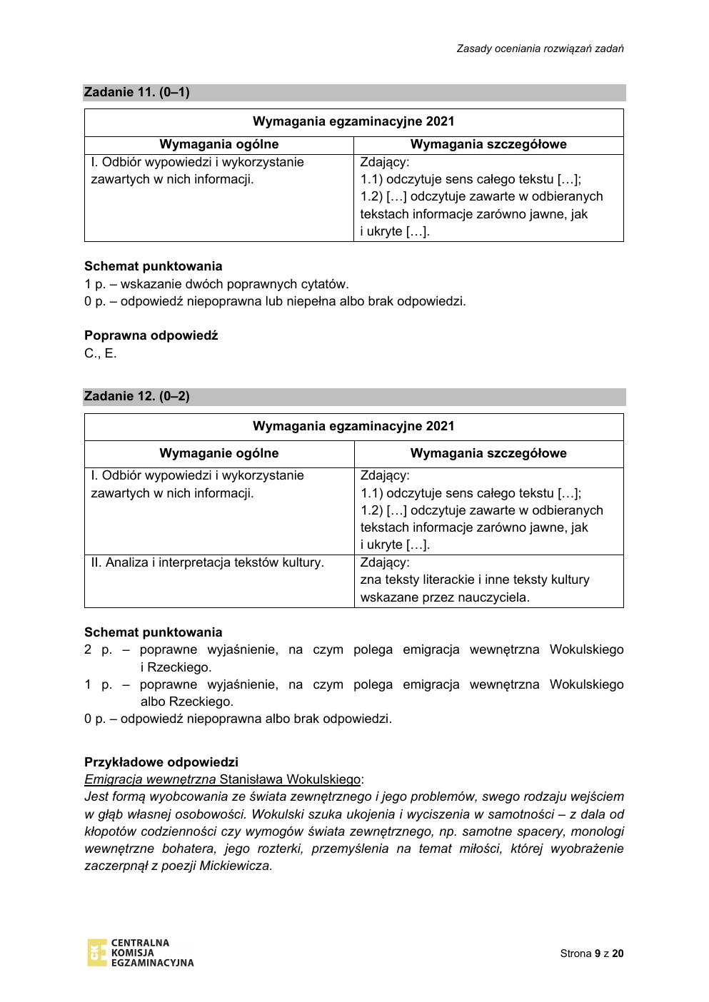 odpowiedzi - polski matura 2021 próbna-09