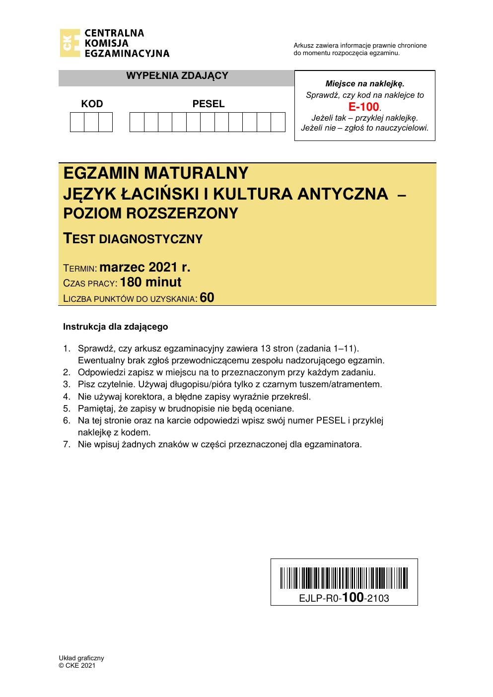 arkusz - język łaciński i kultura antyczna rozszerzony - matura 2021 próbna-01