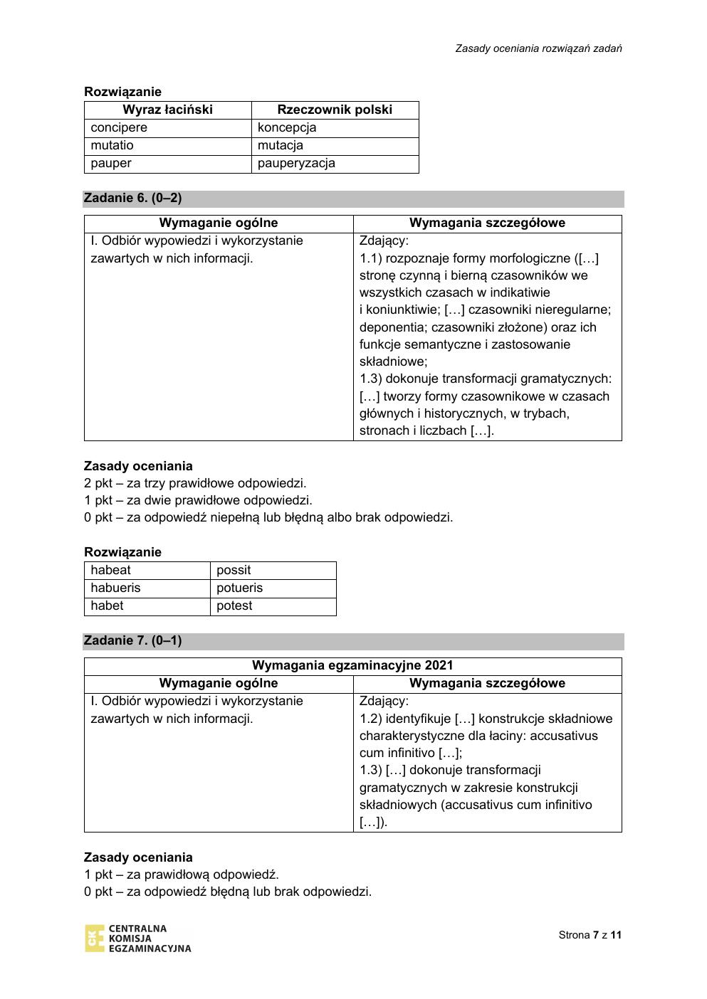 odpowiedzi - język łaciński i kultura antyczna rozszerzony - matura 2021 próbna-07