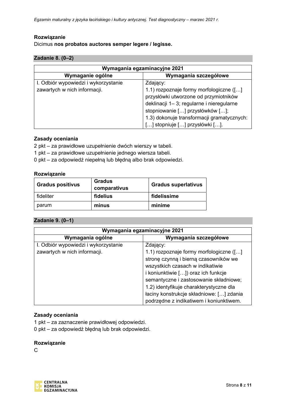 odpowiedzi - język łaciński i kultura antyczna rozszerzony - matura 2021 próbna-08