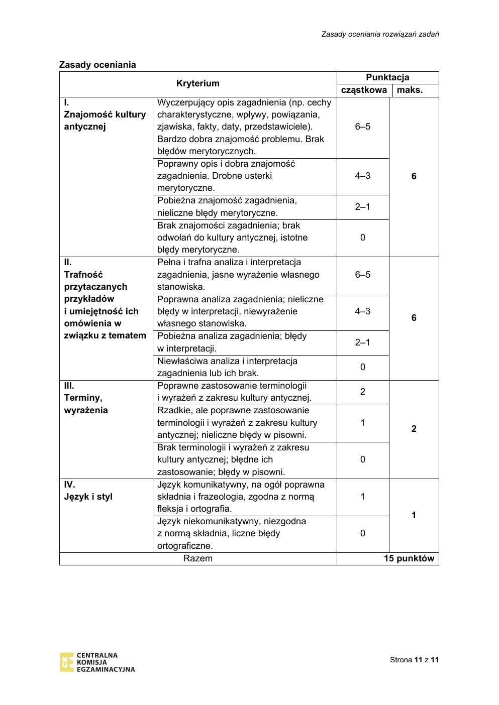 odpowiedzi - język łaciński i kultura antyczna rozszerzony - matura 2021 próbna-11