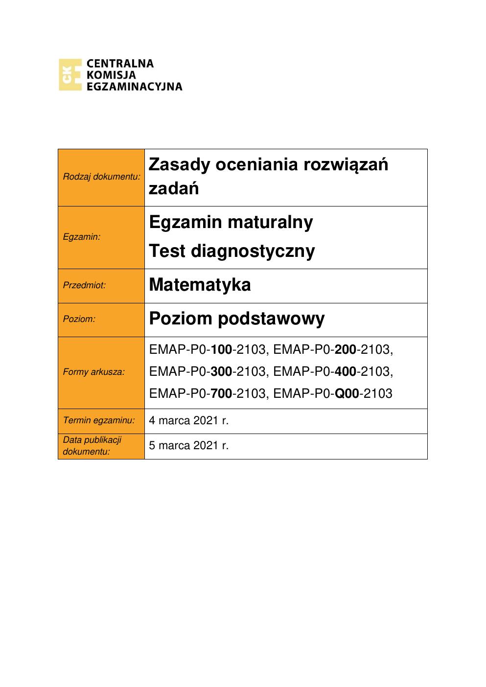 odpowiedzi - matematyka podstawowy - matura 2021 próbna-01