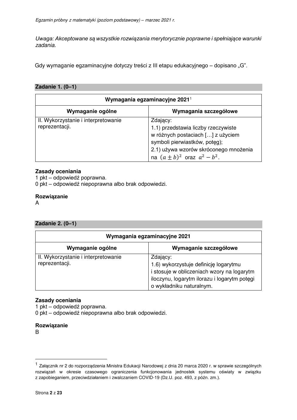 odpowiedzi - matematyka podstawowy - matura 2021 próbna-02