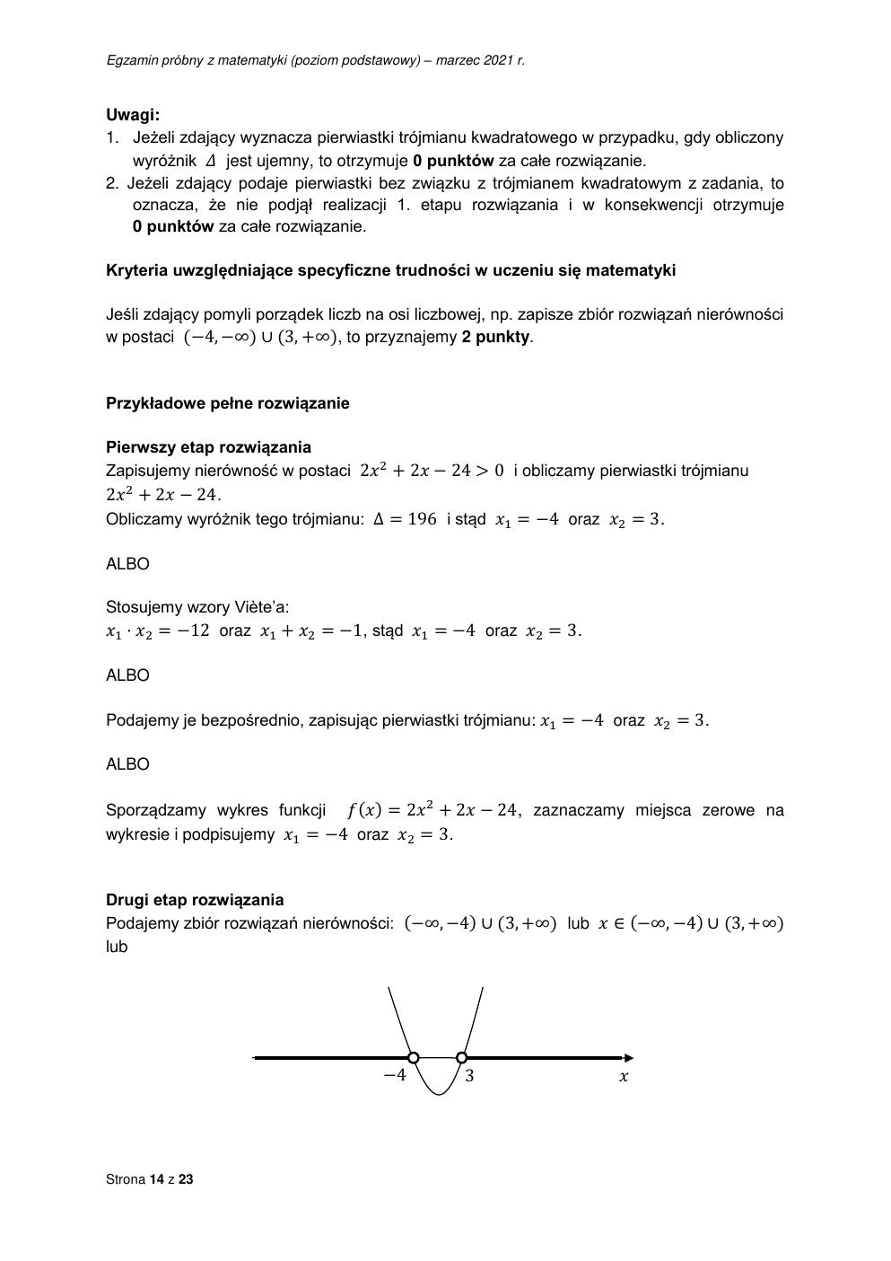 odpowiedzi - matematyka podstawowy - matura 2021 próbna-14