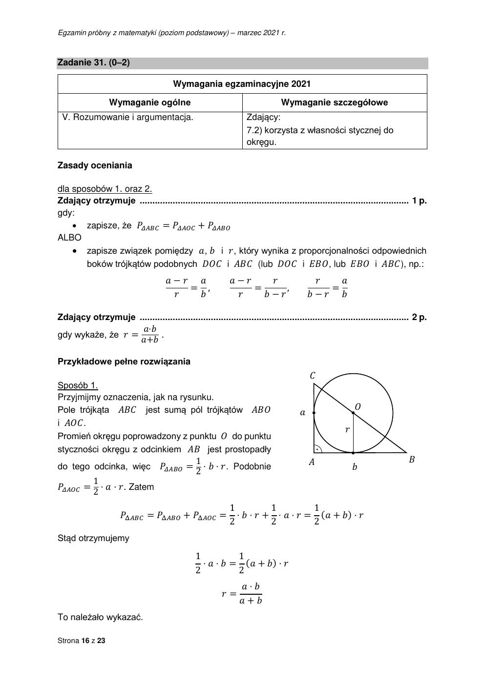 odpowiedzi - matematyka podstawowy - matura 2021 próbna-16