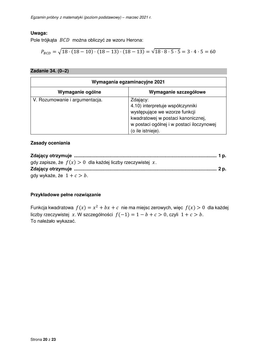 odpowiedzi - matematyka podstawowy - matura 2021 próbna-20