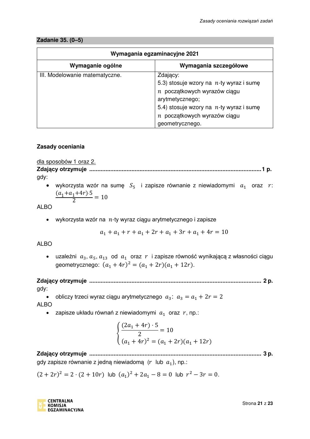 odpowiedzi - matematyka podstawowy - matura 2021 próbna-21