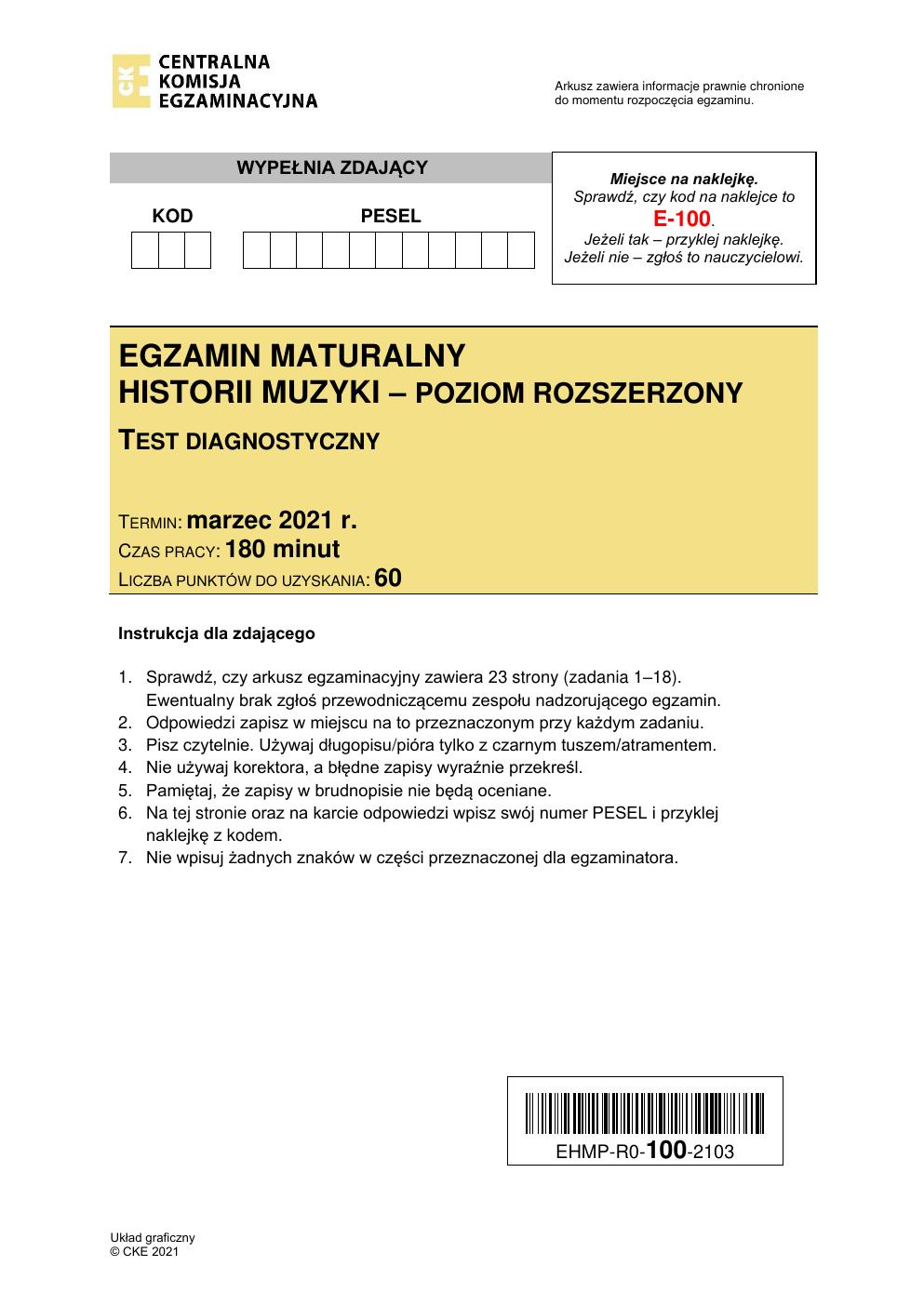 arkusz - historia muzyki rozszerzony - matura 2021 próbna-01