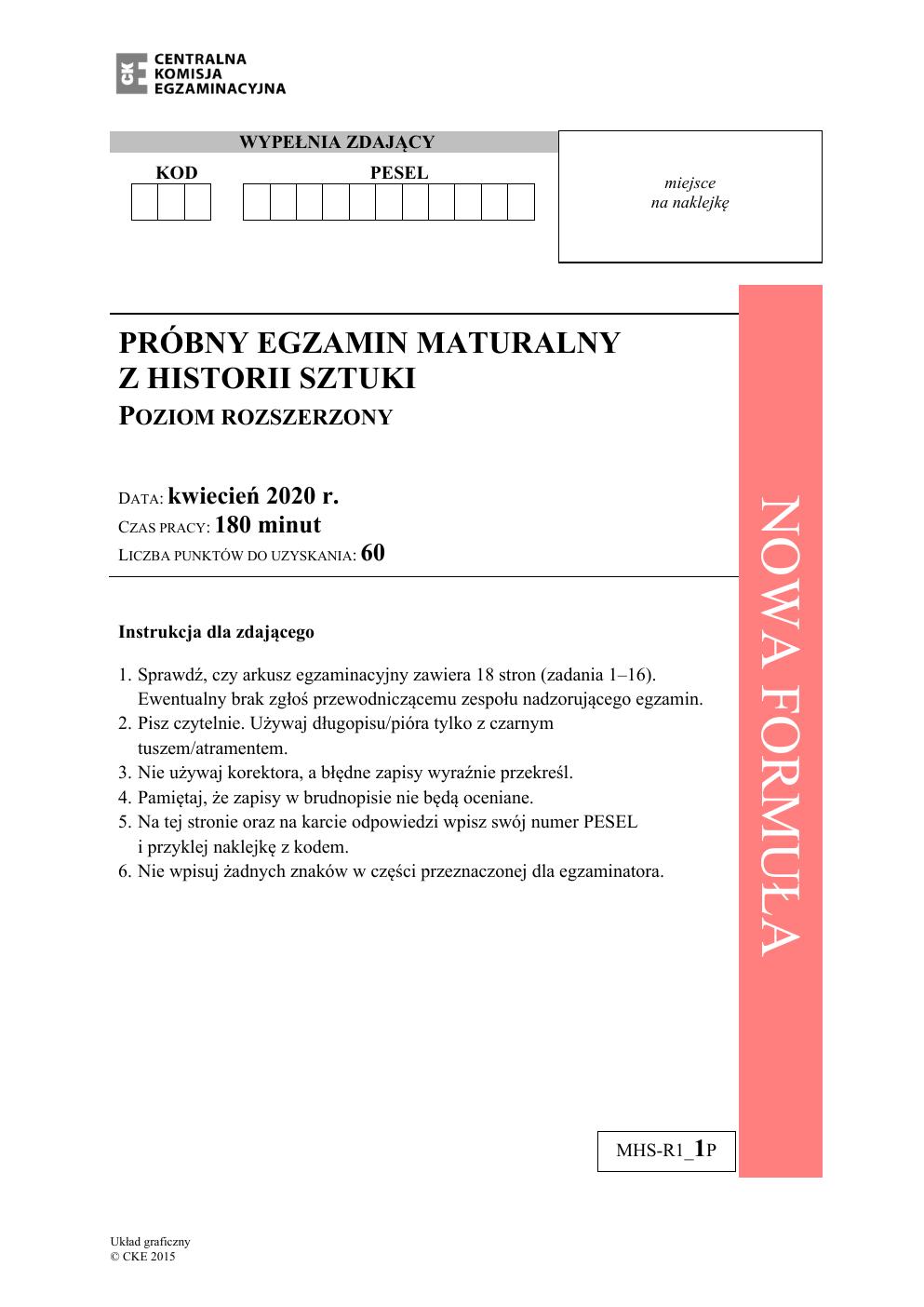 arkusz - historia sztuki rozszerzony - matura 2020 próbna-01