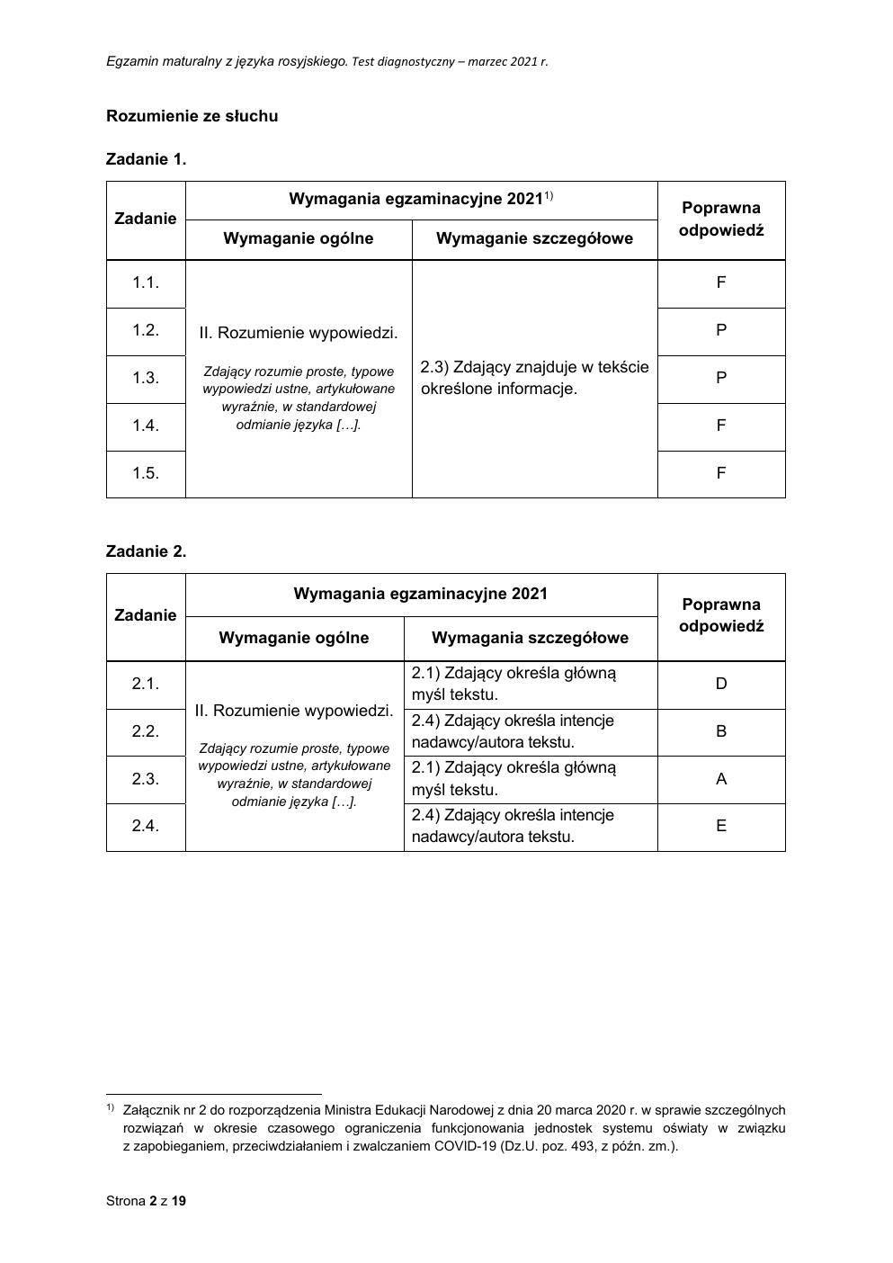 odpowiedzi - rosyjski podstawowy - matura 2021 próbna-02