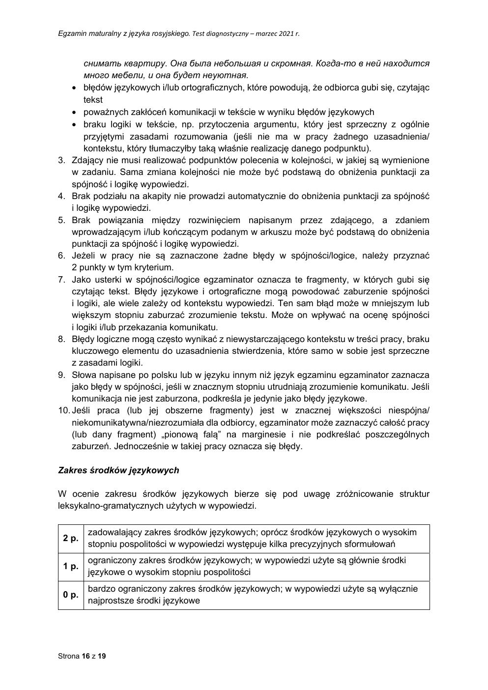 odpowiedzi - rosyjski podstawowy - matura 2021 próbna-16