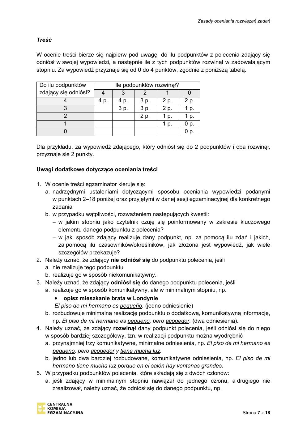 odpowiedzi - hiszpański podstawowy - matura 2021 próbna-07