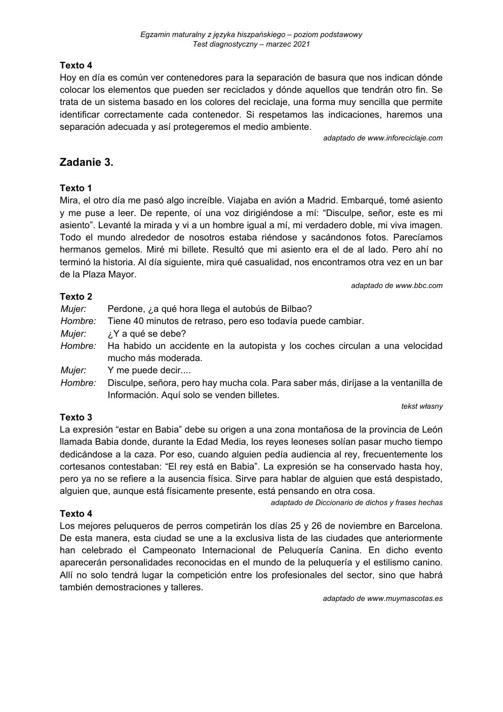 transkrypcja - hiszpański podstawowy - matura 2021 próbna-2