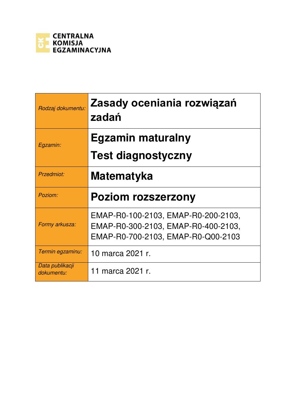 odpowiedzi - matematyka rozszerzony - matura 2021 próbna-01