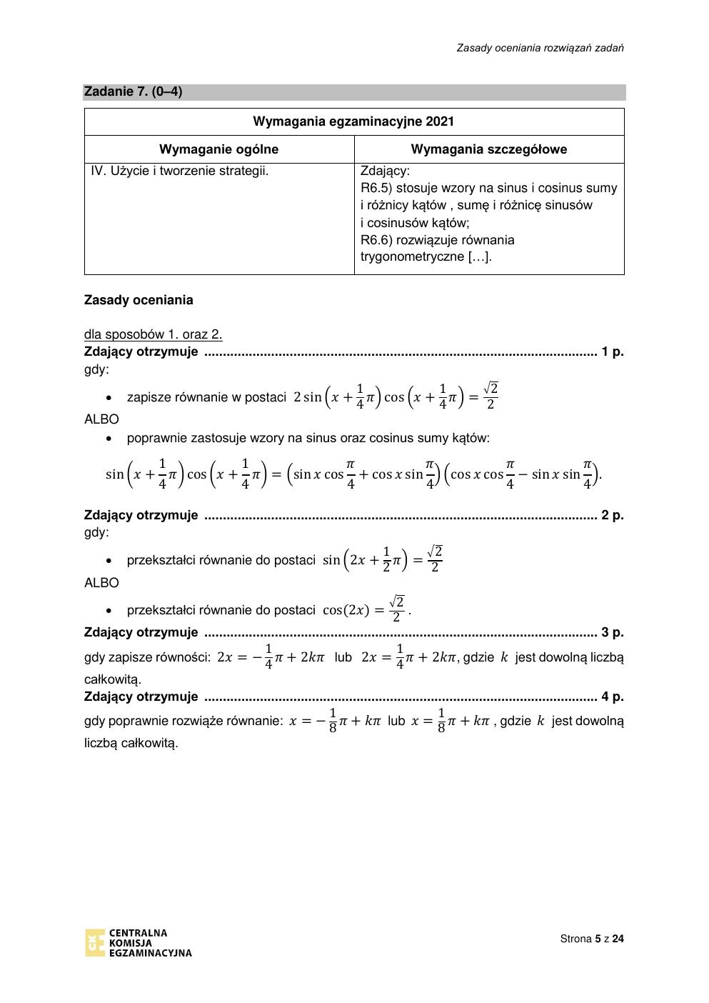 odpowiedzi - matematyka rozszerzony - matura 2021 próbna-05