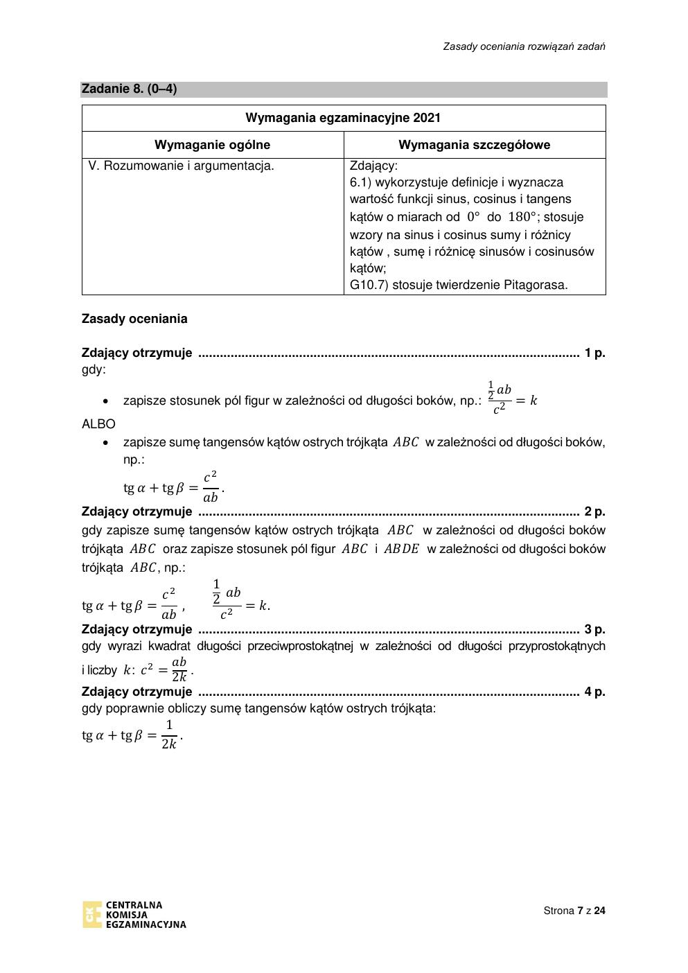 odpowiedzi - matematyka rozszerzony - matura 2021 próbna-07