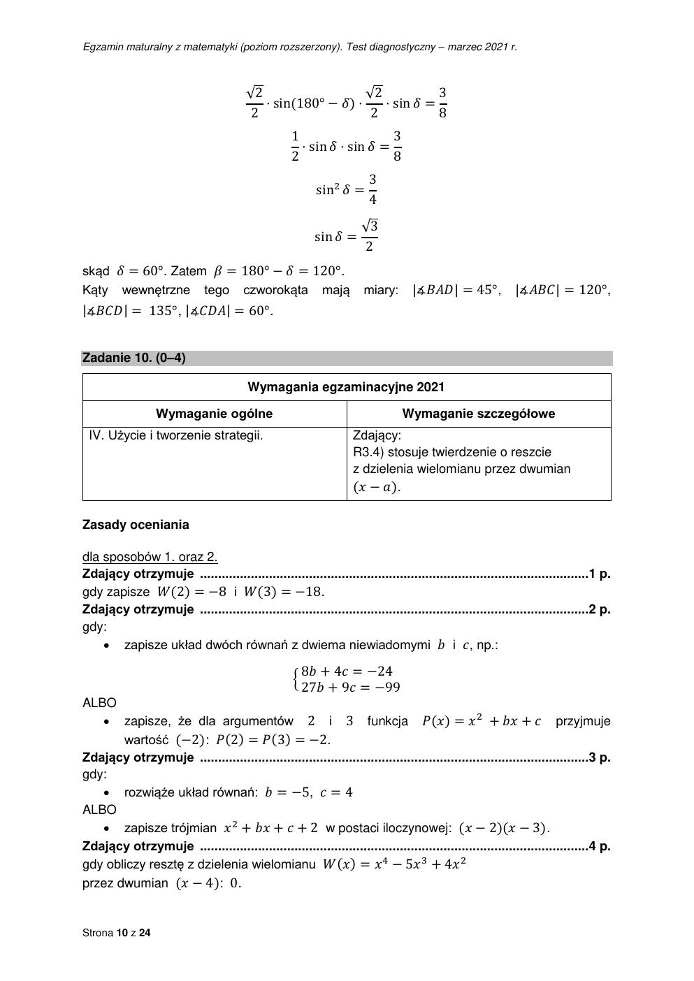 odpowiedzi - matematyka rozszerzony - matura 2021 próbna-10