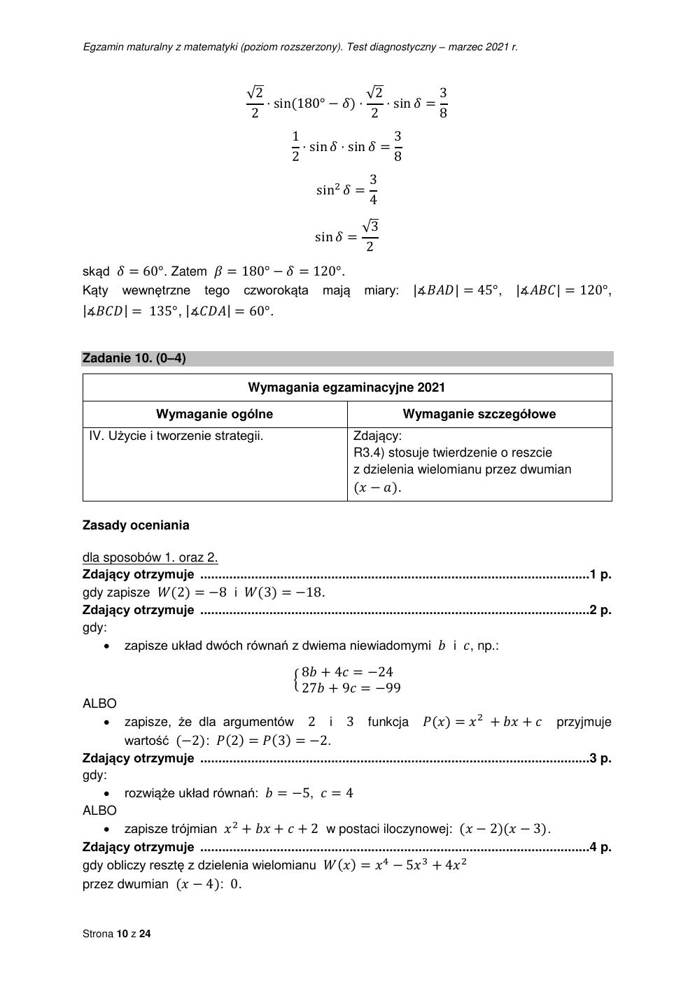 odpowiedzi - matematyka rozszerzony - matura 2021 próbna-10