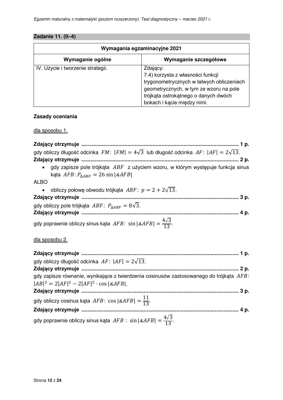 odpowiedzi - matematyka rozszerzony - matura 2021 próbna-12