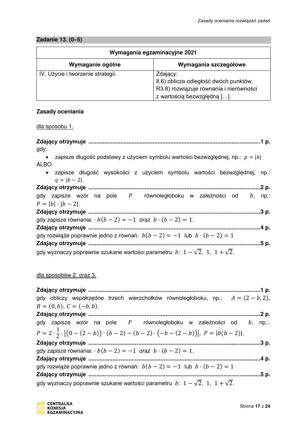 odpowiedzi - matematyka rozszerzony - matura 2021 próbna-17