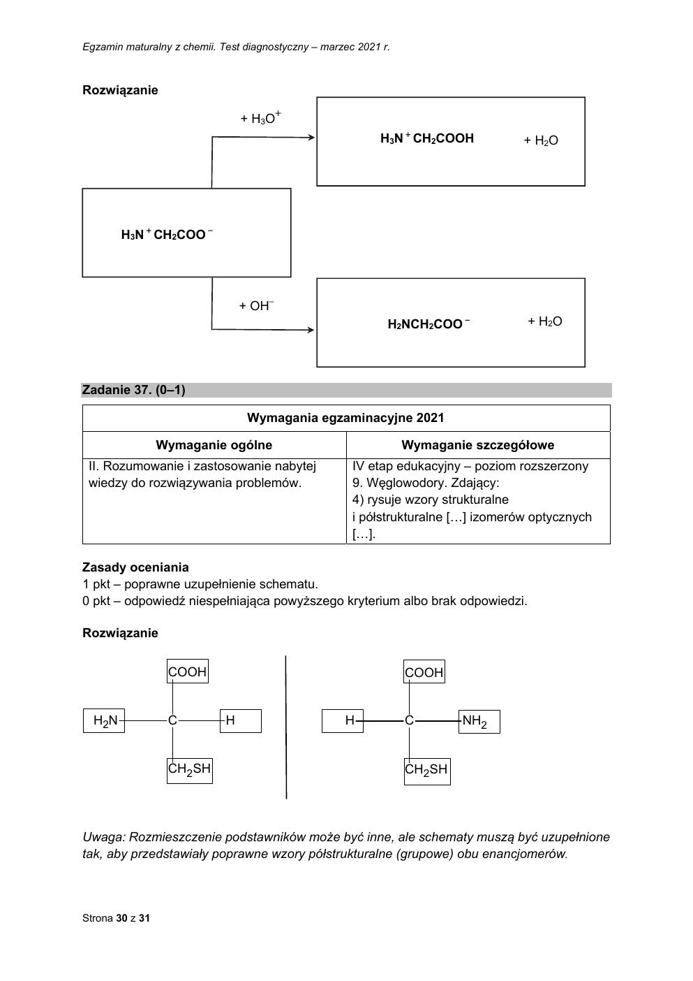 odpowiedzi - chemia rozszerzony - matura 2021 próbna-30