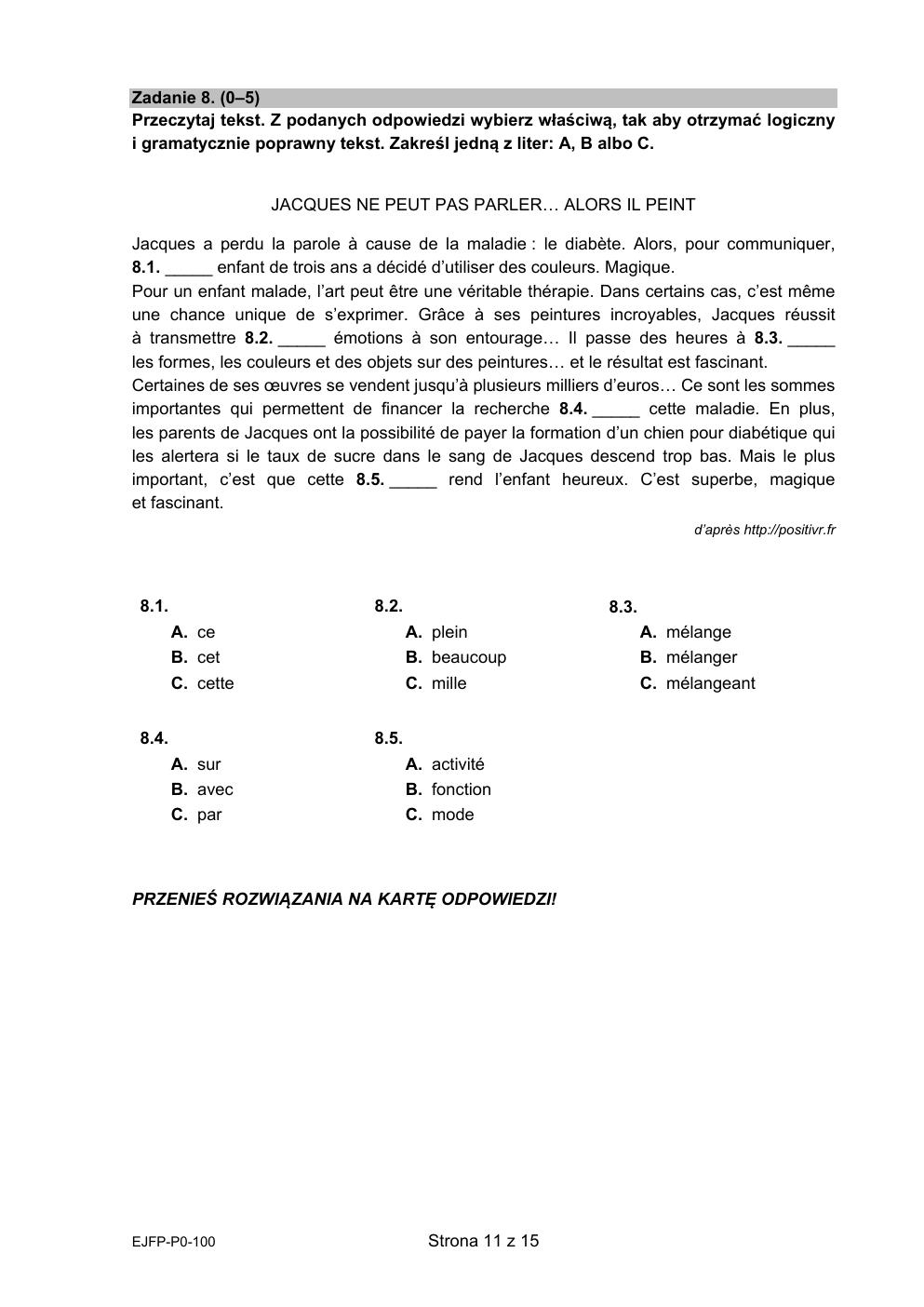 arkusz - francuski podstawowy - matura 2021 próbna-11