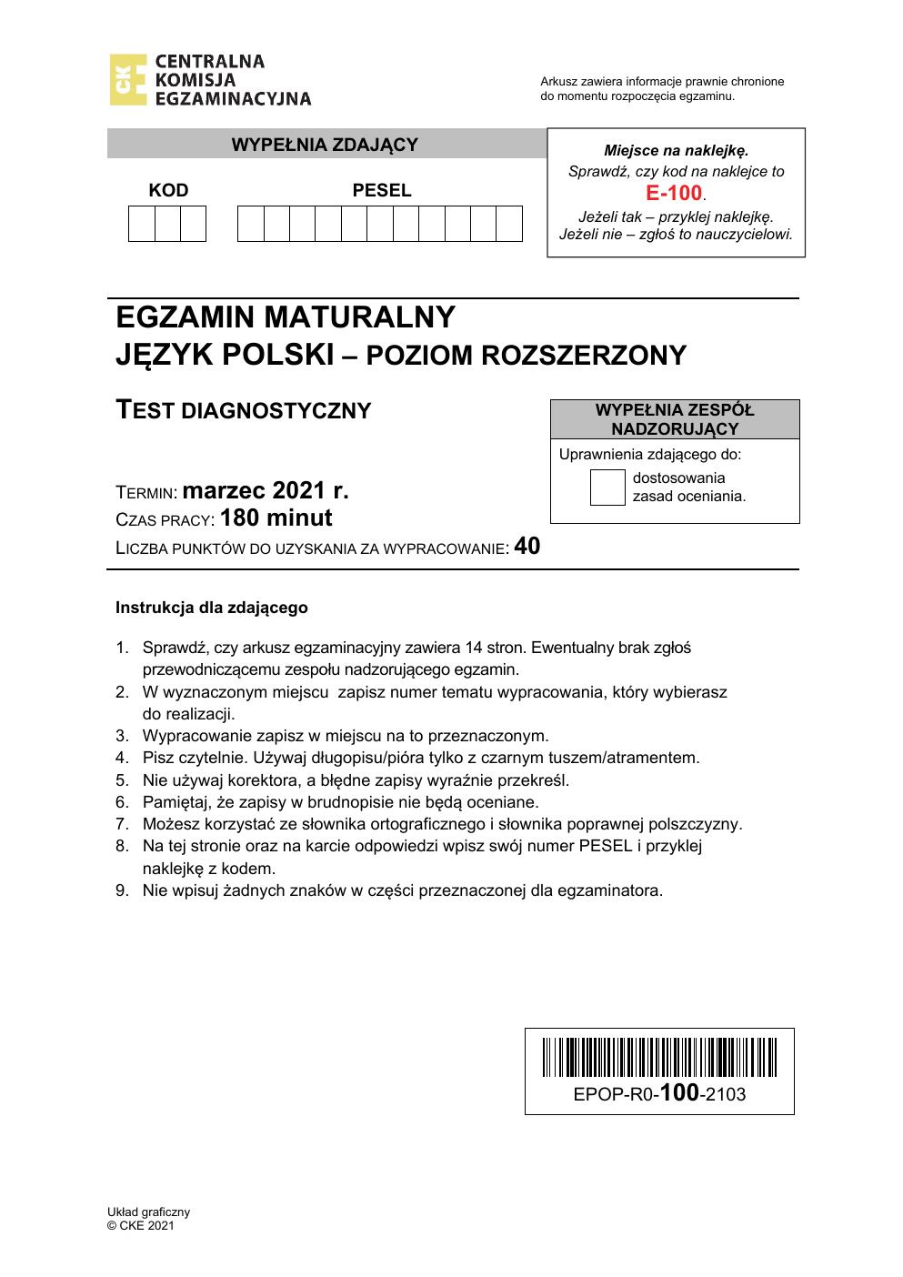 arkusz - polski rozszerzony - matura 2021 próbna-01