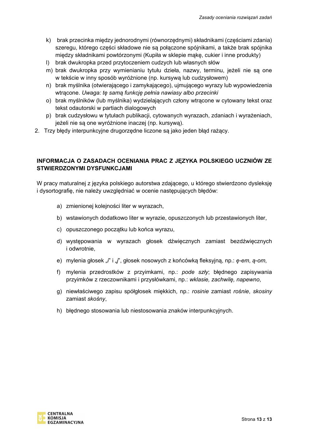 zasady oceniania - polski rozszerzony - matura 2021 próbna-13