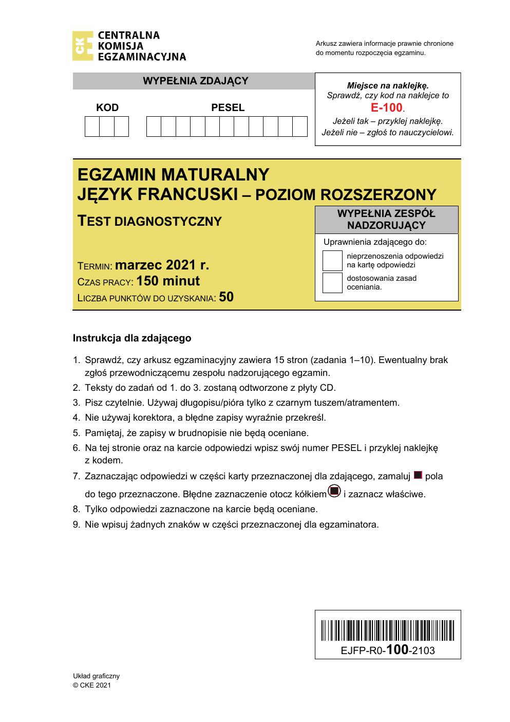 arkusz - francuski rozszerzony - matura 2021 próbna-01