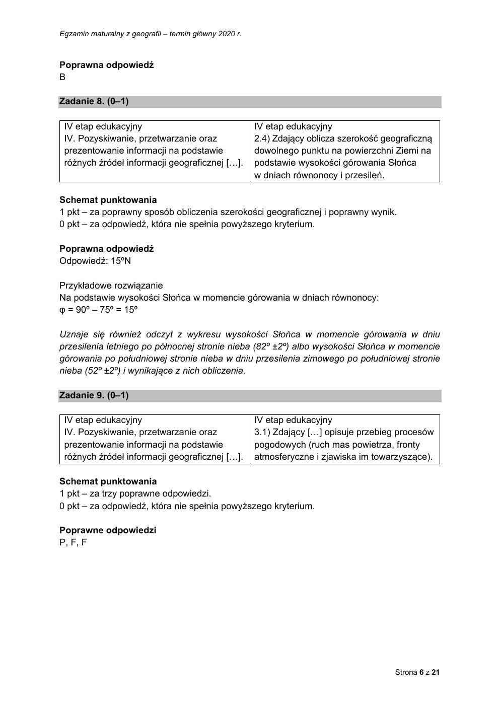 odpowiedzi - geografia rozszerzony - matura 2021 próbna-06