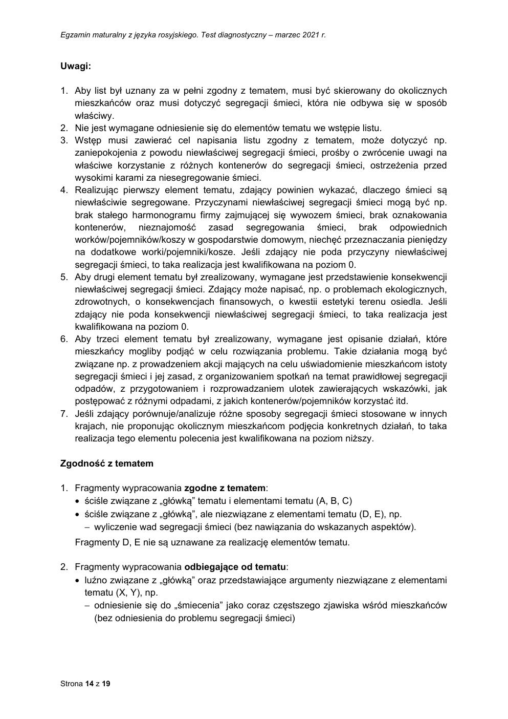 odpowiedzi - rosyjski dwujęzyczny - matura 2021 próbna-14