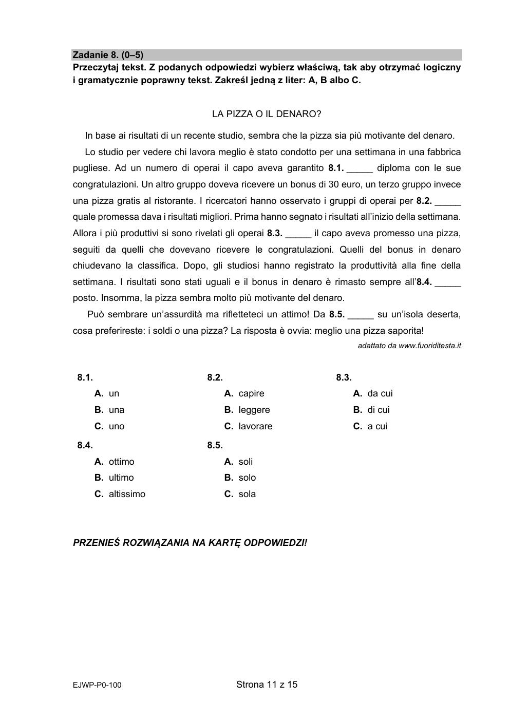 arkusz - włoski podstawowy - matura 2021 próbna-11