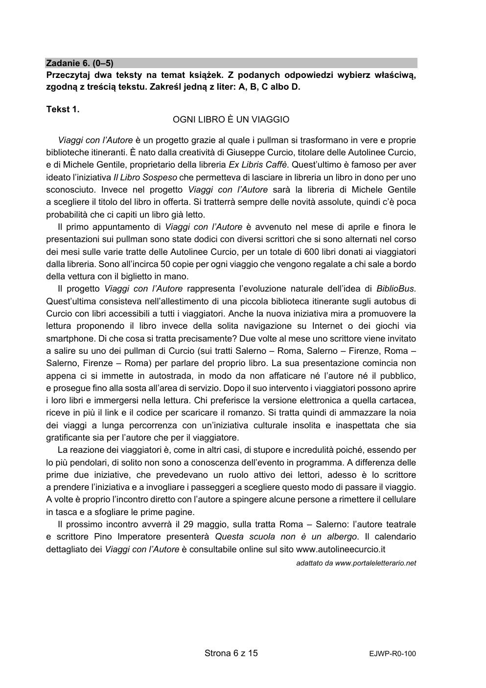 arkusz - włoski rozszerzony - matura 2021 próbna-06