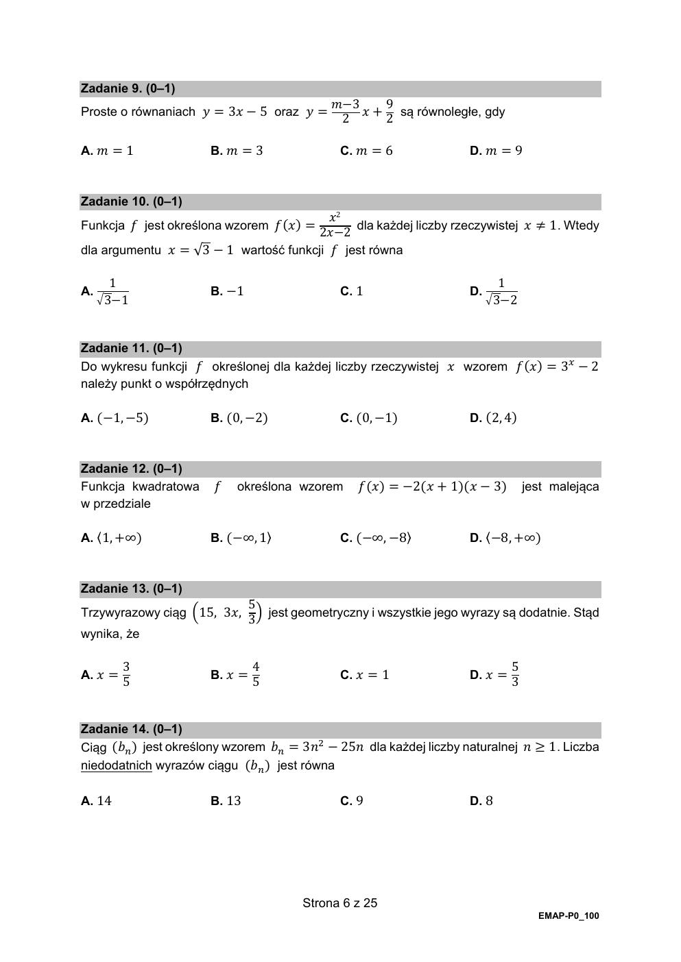 arkusz - matematyka podstawowy - matura 2021 - maj-06