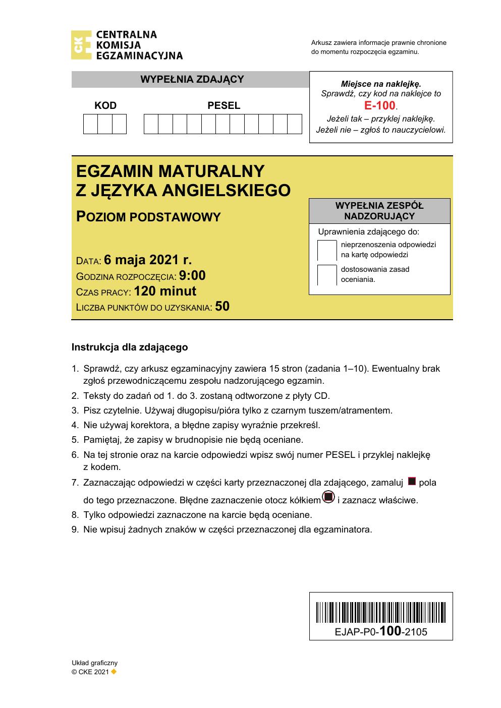 arkusz - język angielski podstawowy - matura 2021 - maj-01