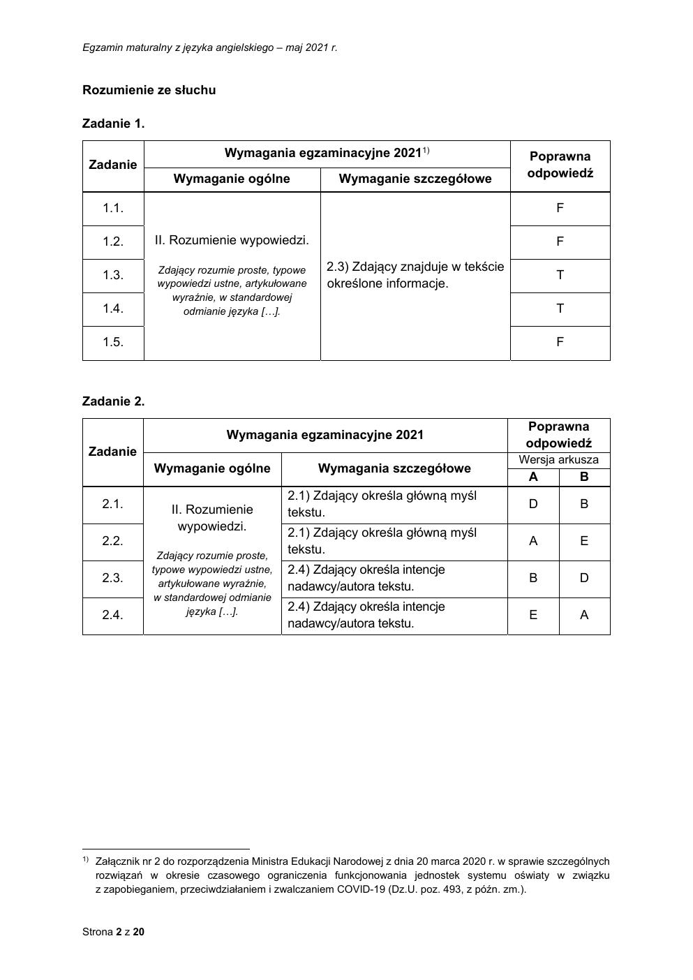 odpowiedzi - język angielski podstawowy - matura 2021 - maj-02