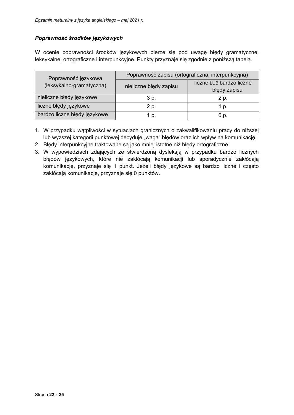 odpowiedzi - język angielski rozszerzony - matura 2021 - maj-22