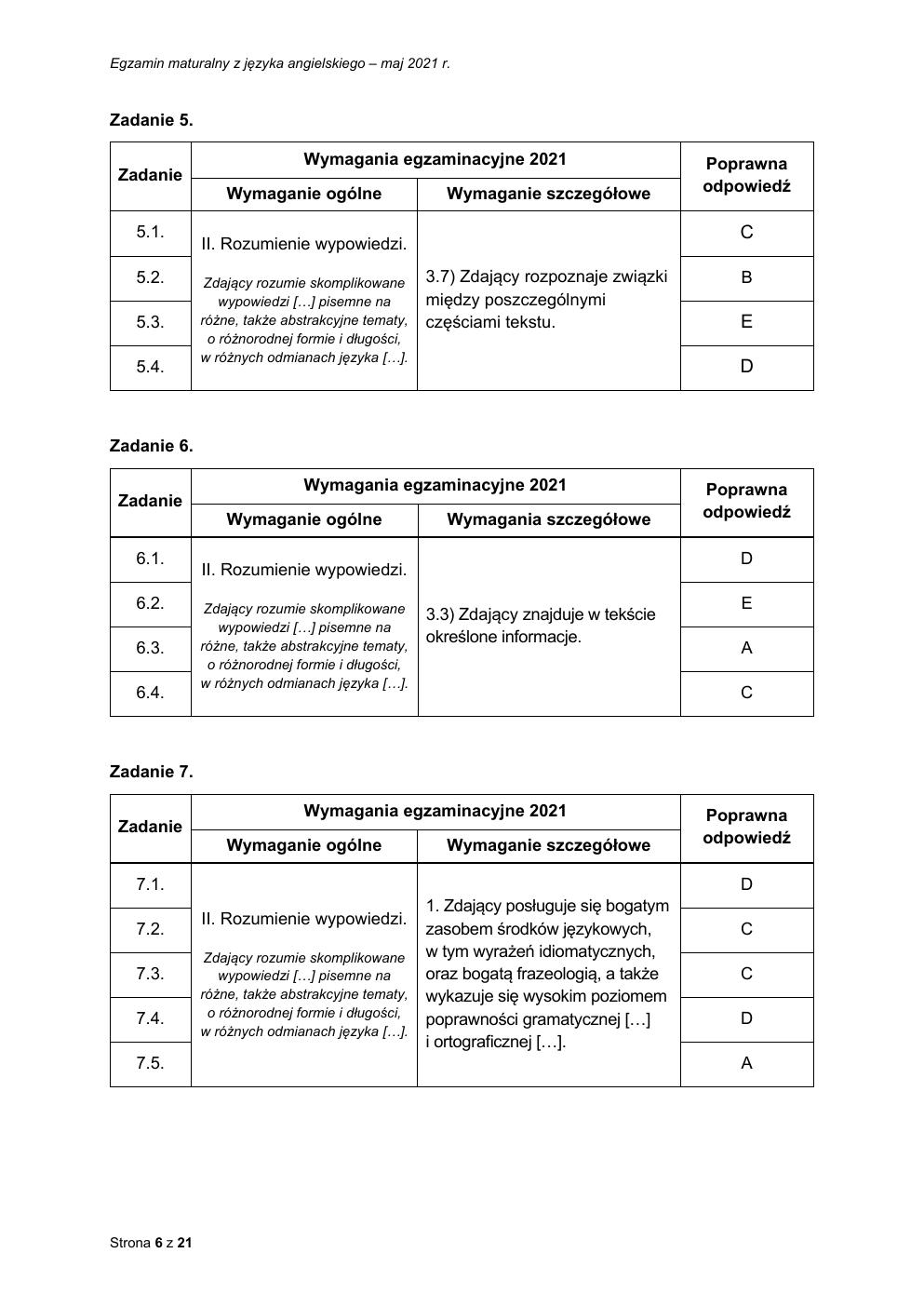 odpowiedzi - język angielski dwujęzyczny - matura 2021 - maj-06