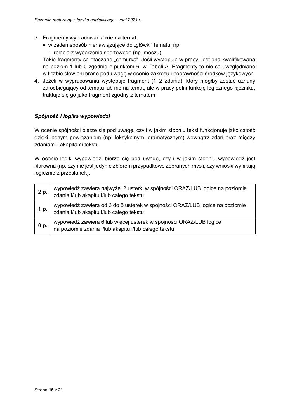 odpowiedzi - język angielski dwujęzyczny - matura 2021 - maj-16