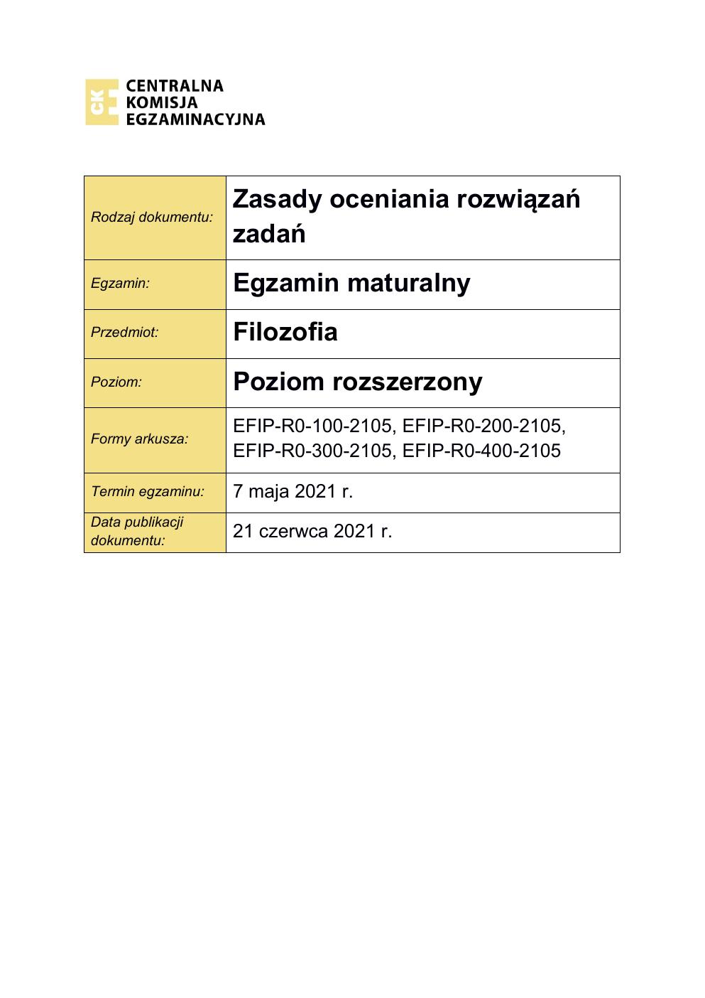 odpowiedzi - filozofia rozszerzony - matura 2021 - maj-01