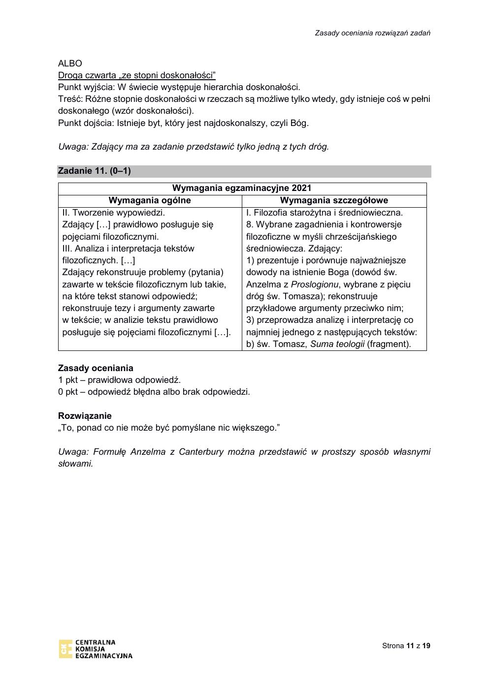 odpowiedzi - filozofia rozszerzony - matura 2021 - maj-11